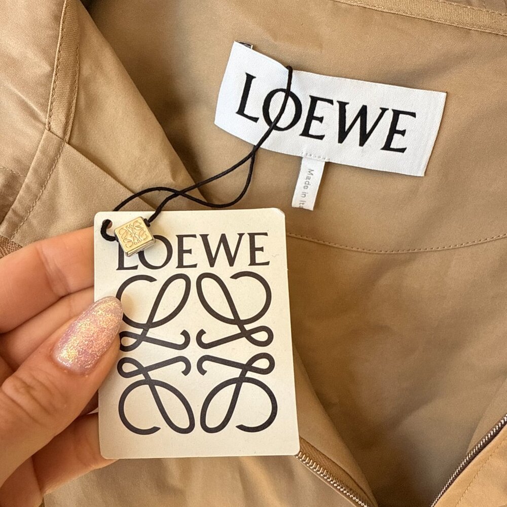 Loewe Anagram Khaki Hooded Jacket - Picture 5 of 12